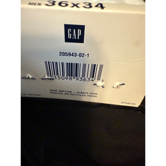 GAP Mens Classic Fit Flat Front Gray Casual Dress Pants Size 36x34 NWT - Picture 7 of 7